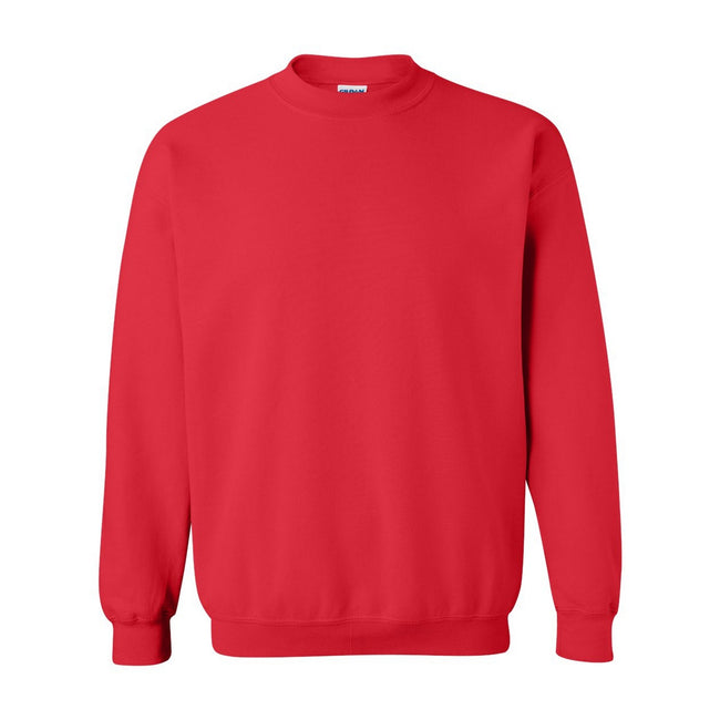 Red - Front - Gildan Unisex Adult Heavy Blend Crew Neck Sweatshirt