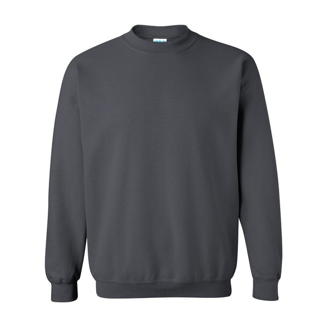 Charcoal - Front - Gildan Unisex Adult Heavy Blend Crew Neck Sweatshirt