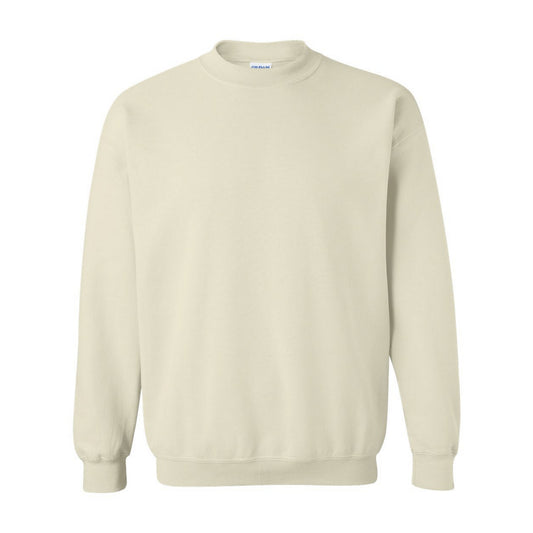 Sand - Front - Gildan Unisex Adult Heavy Blend Crew Neck Sweatshirt