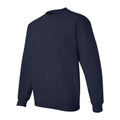 Navy - Side - Gildan Unisex Adult Heavy Blend Crew Neck Sweatshirt