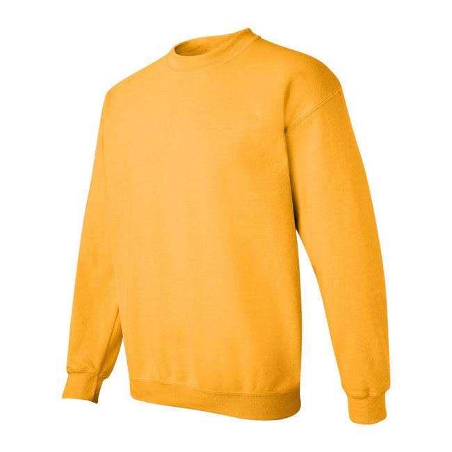 Gold - Side - Gildan Unisex Adult Heavy Blend Crew Neck Sweatshirt