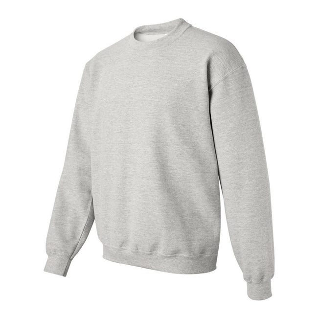 Ash Grey - Side - Gildan Unisex Adult Heavy Blend Crew Neck Sweatshirt