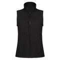 Black - Front - Regatta Womens-Ladies Flux Softshell Gilet