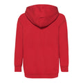 Red - Back - Fruit of the Loom Childrens-Kids Lightweight Hoodie