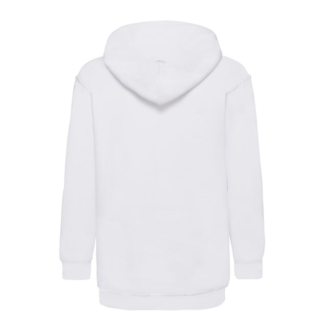 White - Back - Fruit of the Loom Childrens-Kids Lightweight Hoodie