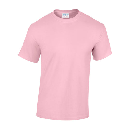 Light Pink - Front - Gildan Unisex Adult Heavy Cotton T-Shirt