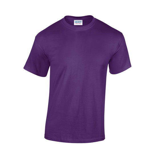 Purple - Front - Gildan Unisex Adult Heavy Cotton T-Shirt