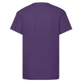 Purple - Back - Fruit of the Loom Childrens-Kids Original T-Shirt