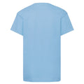 Sky Blue - Back - Fruit of the Loom Childrens-Kids Original T-Shirt