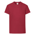 Brick Red - Front - Fruit of the Loom Childrens-Kids Original T-Shirt