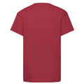 Brick Red - Back - Fruit of the Loom Childrens-Kids Original T-Shirt