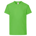 Lime Green - Front - Fruit of the Loom Childrens-Kids Original T-Shirt