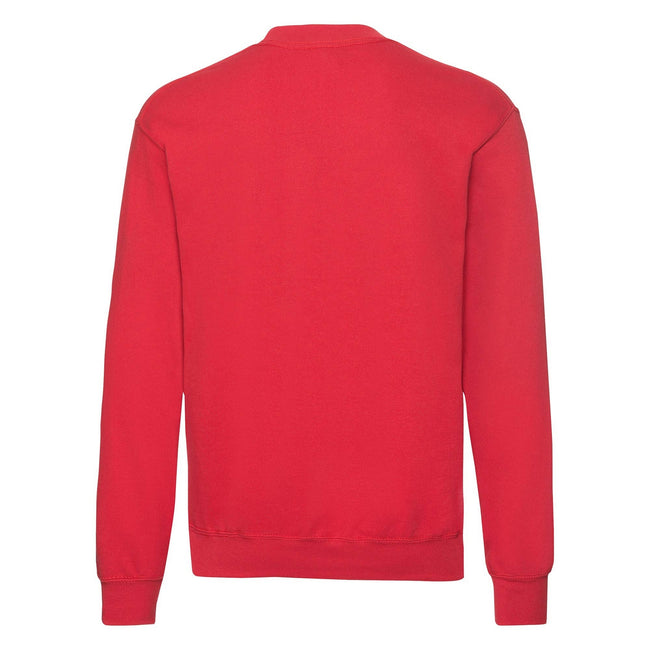 Red - Back - Fruit of the Loom Mens Vintage Logo Printed Sweatshirt