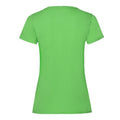 Lime Green - Back - Fruit of the Loom Womens-Ladies Valueweight T-Shirt