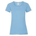 Sky Blue - Front - Fruit of the Loom Womens-Ladies Valueweight T-Shirt