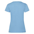 Sky Blue - Back - Fruit of the Loom Womens-Ladies Valueweight T-Shirt