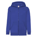 Royal Blue - Front - Fruit of the Loom Childrens-Kids Classic Hooded Jacket