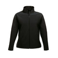 Black - Front - Regatta Womens-Ladies Ablaze Printable Soft Shell Jacket