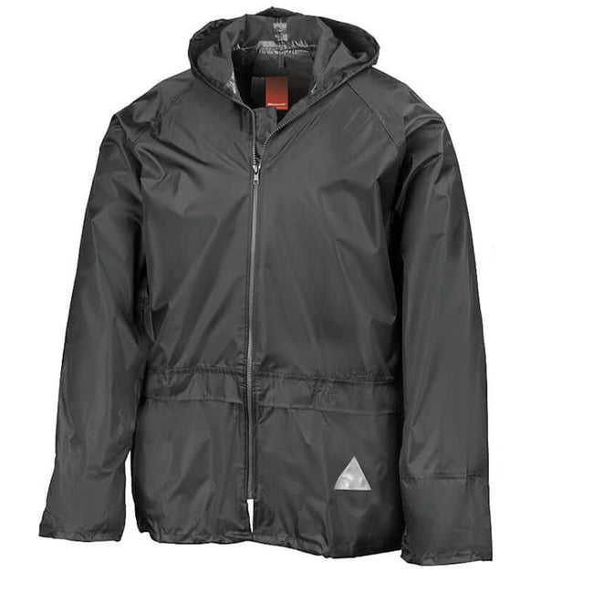 Black - Back - Result Mens Waterproof Jacket And Trousers Set