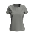 Heather Grey - Front - Stedman Womens-Ladies Lux T-Shirt