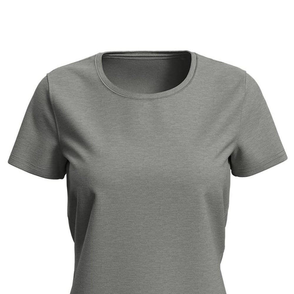 Heather Grey - Back - Stedman Womens-Ladies Lux T-Shirt