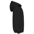 Black - Side - Fruit of the Loom Childrens-Kids Classic Hoodie