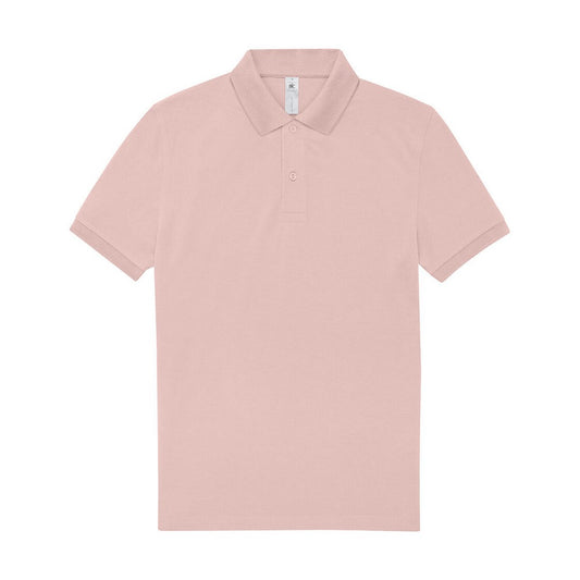Blush Pink - Front - B&C Mens My Polo 210 Shirt