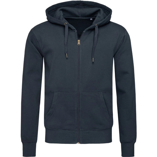 Midnight Blue - Front - Stedman Mens Select Full Zip Hoodie