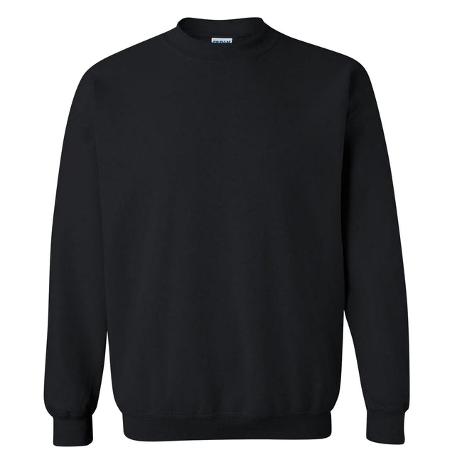 Black - Side - Gildan Childrens Unisex Heavy Blend Crewneck Sweatshirt