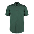 Bottle Green - Front - Kustom Kit Mens Short Sleeve Corporate Oxford Shirt
