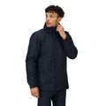 Navy Blue - Side - Regatta Mens Beauford Waterproof Windproof Jacket (Thermoguard Insulation)