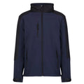 Navy Blue - Front - Regatta Reid Mens Softshell Wind Resistant Water Repellent Jacket