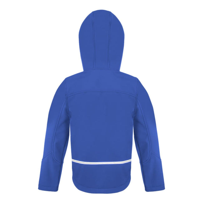 Royal-Navy - Back - Result Core Kids Unisex Junior Hooded Softshell Jacket