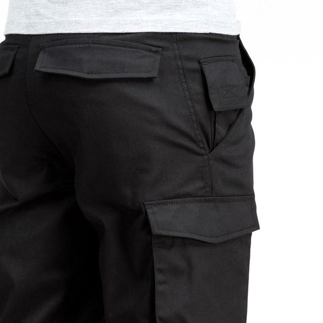 Black - Lifestyle - Russell Workwear Mens Polycotton Twill Trouser - Pants (Regular)