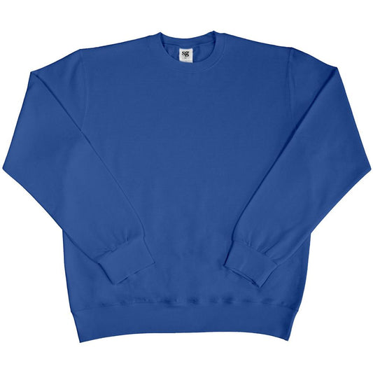 Royal - Front - SG Mens Long Sleeve Crew Neck Sweatshirt Top