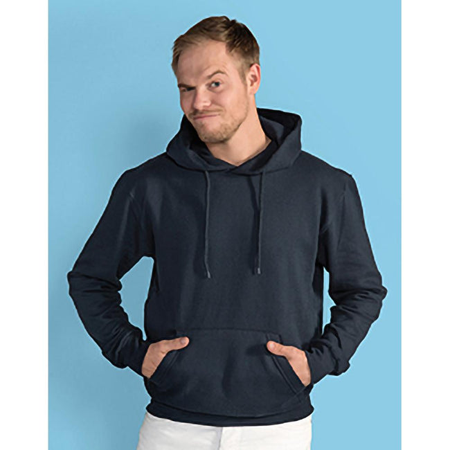 Black - Lifestyle - SG Mens Plain Hooded Sweatshirt Top - Hoodie