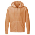 Cantaloupe - Front - SG Mens Plain Full Zip Hooded Sweatshirt