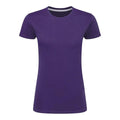 Purple - Front - SG Womens-Ladies Perfect Print Tee
