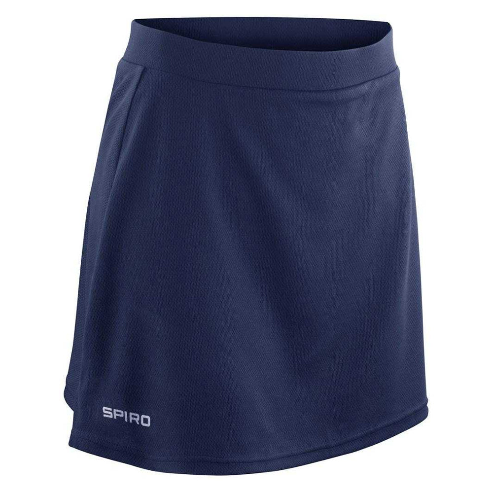 Navy Blue - Back - Spiro Ladies-Womens Windproof Quick Dry Sports Skort