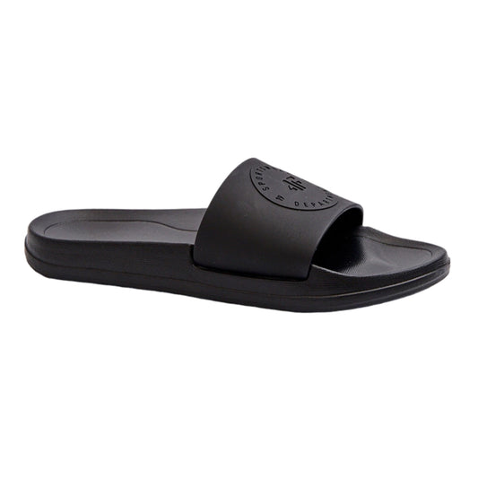 Deep Black - Front - 4F Womens-Ladies Plain Sliders
