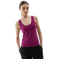 Violet - Side - 4F Womens-Ladies Plain Slim Tank Top