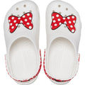 White-Red - Side - Disney Childrens-Kids Minnie Mouse Clogs