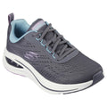 Charcoal - Front - Skechers Womens-Ladies Air Meta Aired Out Trainers