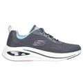 Charcoal - Pack Shot - Skechers Womens-Ladies Air Meta Aired Out Trainers