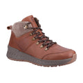 Dark Tan - Front - Cotswold Mens Avening Leather Walking Shoes