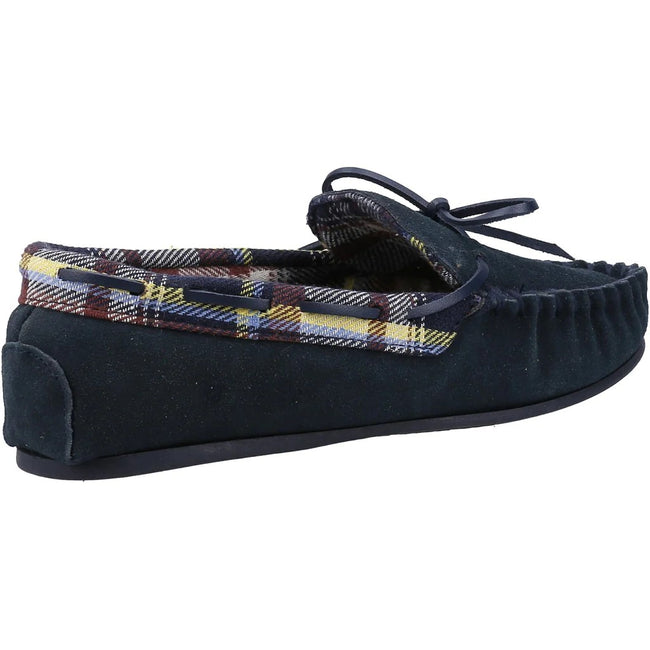 Navy - Back - Cotswold Womens-Ladies Chatsworth Suede Moccasins