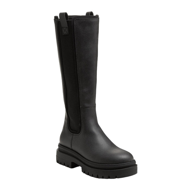 Black - Front - Rocket Dog Womens-Ladies Drea Long Boots
