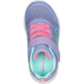 Periwinkle Blue - Side - Skechers Girls Microspec Plus - Swirl Sweet Shoes