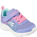 Periwinkle Blue - Front - Skechers Girls Microspec Plus - Swirl Sweet Shoes