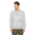 Heather Grey - Side - Dickies Mens Fleece Full Zip Hoodie